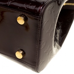 Pre Owned Louis Vuitton Amarante Monogram Vernis Brea GM Bag