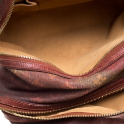 مملوكة مسبقًا Louis Vuitton Red/Brown Ombre Monogram Canvas and Lizard Limited Edition Richard Prince Mancrazy Jokes Bag