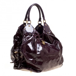 Pre Owned Louis Vuitton Flamme Mahina Patent Leather Limited Edition Surya XL Bag
