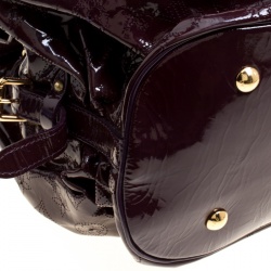 Pre Owned Louis Vuitton Flamme Mahina Patent Leather Limited Edition Surya XL Bag
