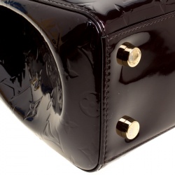 Pre Owned Louis Vuitton Amarante Monogram Vernis Brea MM Bag