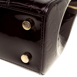 Pre Owned Louis Vuitton Amarante Monogram Vernis Brea MM Bag