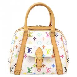 Louis Vuitton White Monogram Multicolore Canvas Priscilla Bag