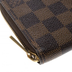 Louis Vuitton Damier Ebene Canvas Zippy Wallet