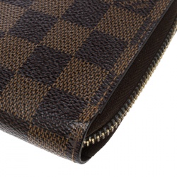 Louis Vuitton Damier Ebene Canvas Zippy Wallet