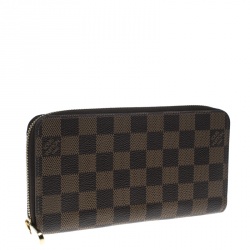 مملوكة مسبقًا Louis Vuitton Damier Ebene Canvas Zippy Wallet