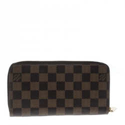 مملوكة مسبقًا Louis Vuitton Damier Ebene Canvas Zippy Wallet