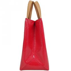 Pre Owned Louis Vuitton Red Monogram Vernis Reade PM Bag