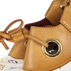 Pre Owned Louis Vuitton White Monogram Multicolore Ursula Bag