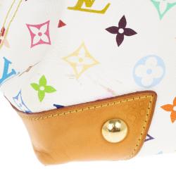 Pre Owned Louis Vuitton White Monogram Multicolore Ursula Bag