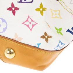 Pre Owned Louis Vuitton White Monogram Multicolore Ursula Bag