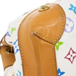 Pre Owned Louis Vuitton White Monogram Multicolore Ursula Bag
