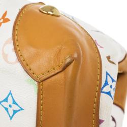 Pre Owned Louis Vuitton White Monogram Multicolore Ursula Bag