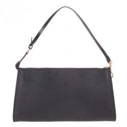 مملوكة مسبقًا Louis Vuitton Black Epi Pochette Accessoires