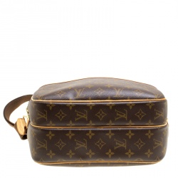 Pre Owned Louis Vuitton Monogram Canvas Reporter PM Bag
