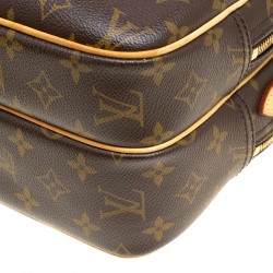 Pre Owned Louis Vuitton Monogram Canvas Reporter PM Bag