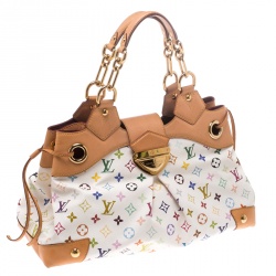 مملوكة مسبقًا حقيبة كتف لوي فيتون أورسولا كانفاس أسود مونوغرامي متعدد الألوان
