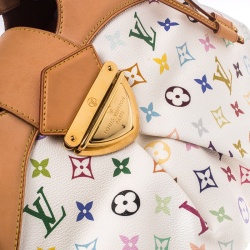 مملوكة مسبقًا حقيبة كتف لوي فيتون أورسولا كانفاس أسود مونوغرامي متعدد الألوان