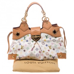 مملوكة مسبقًا حقيبة كتف لوي فيتون أورسولا كانفاس أسود مونوغرامي متعدد الألوان