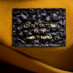 Pre Owned Louis Vuitton Black Monogram Denim Neo Cabby GM Bag with Charm