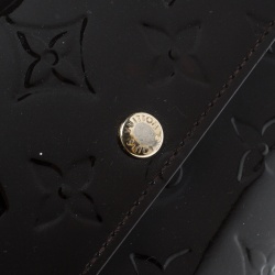 Pre Owned Louis Vuitton Black Monogram Vernis Sarah Continental Wallet