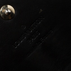 Pre Owned Louis Vuitton Black Monogram Vernis Sarah Continental Wallet