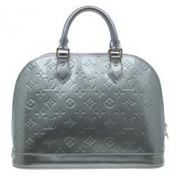 مملوكة مسبقًا Louis Vuitton Grey Monogram Vernis Alma PM