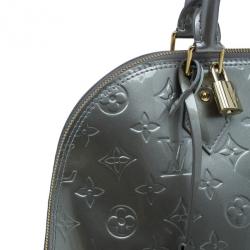 مملوكة مسبقًا Louis Vuitton Grey Monogram Vernis Alma PM