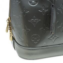 مملوكة مسبقًا Louis Vuitton Grey Monogram Vernis Alma PM