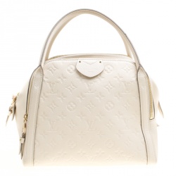 Pre Owned Louis Vuitton Citrine Monogram Empreinte Marais MM Bag