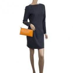 Pre Owned Louis Vuitton Orange Epi Pochette