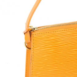 Pre Owned Louis Vuitton Orange Epi Pochette