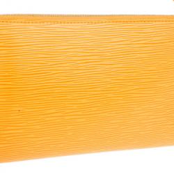 Pre Owned Louis Vuitton Orange Epi Pochette