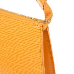 Pre Owned Louis Vuitton Orange Epi Pochette