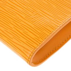 Pre Owned Louis Vuitton Orange Epi Pochette