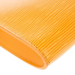 Pre Owned Louis Vuitton Orange Epi Pochette