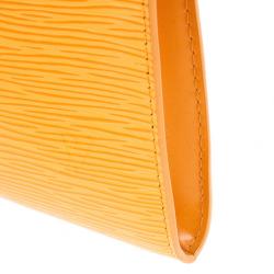 Pre Owned Louis Vuitton Orange Epi Pochette