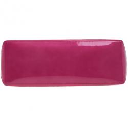 Pre Owned Louis Vuitton Pink Monogram Vernis Wilshire Satchel PM