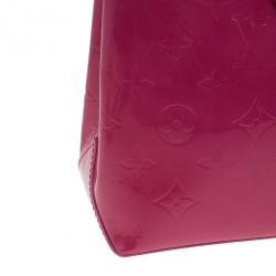 Pre Owned Louis Vuitton Pink Monogram Vernis Wilshire Satchel PM