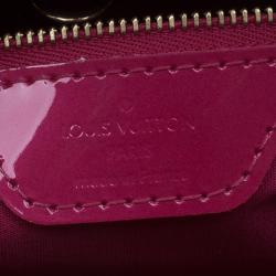 Pre Owned Louis Vuitton Pink Monogram Vernis Wilshire Satchel PM