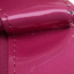 Pre Owned Louis Vuitton Pink Monogram Vernis Wilshire Satchel PM