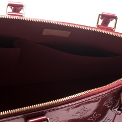 Pre Owned Louis Vuitton Pomme D’amour Monogram Vernis Alma GM Bag