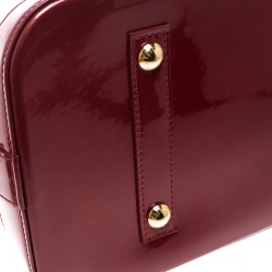 Pre Owned Louis Vuitton Pomme D’amour Monogram Vernis Alma GM Bag