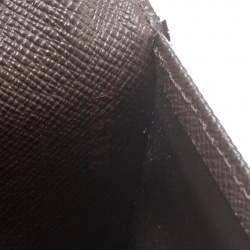 Pre Owned Louis Vuitton Damier Ebene Canvas Sarah Wallet