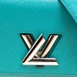 Pre Owned Louis Vuitton Turquoise Epi Leather Twist PM Bag