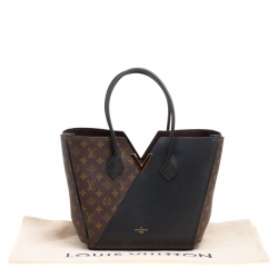 Pre Owned Louis Vuitton Brown/Black Monogram Canvas and Leather Kimono MM Bag 