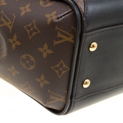 Pre Owned Louis Vuitton Brown/Black Monogram Canvas and Leather Kimono MM Bag 