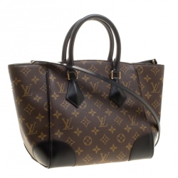 Pre Owned Louis Vuitton Noir Monogram Canvas Phenix PM Bag