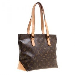 Pre Owned Louis Vuitton Monogram Canvas and Leather Cabas Piano Bag