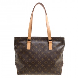 Pre Owned Louis Vuitton Monogram Canvas and Leather Cabas Piano Bag